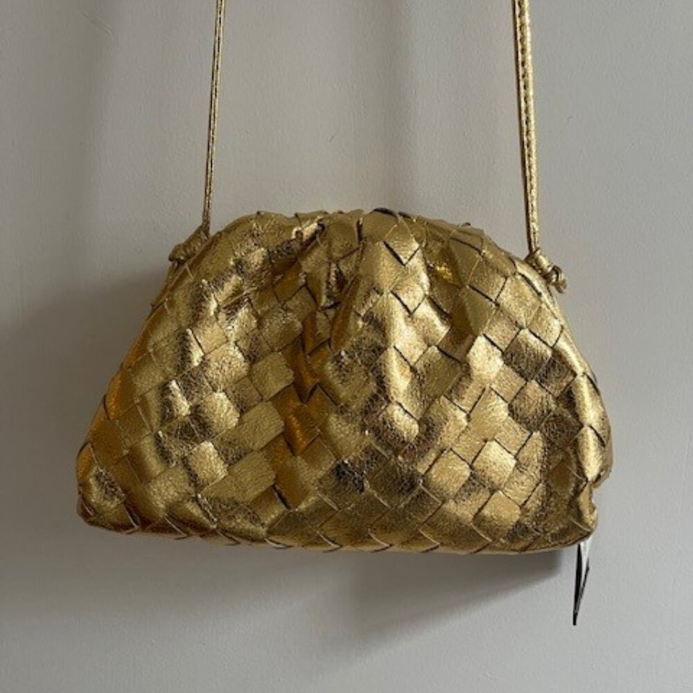 Metallic Gold Crossbody Pouch - Picture 12 of 15